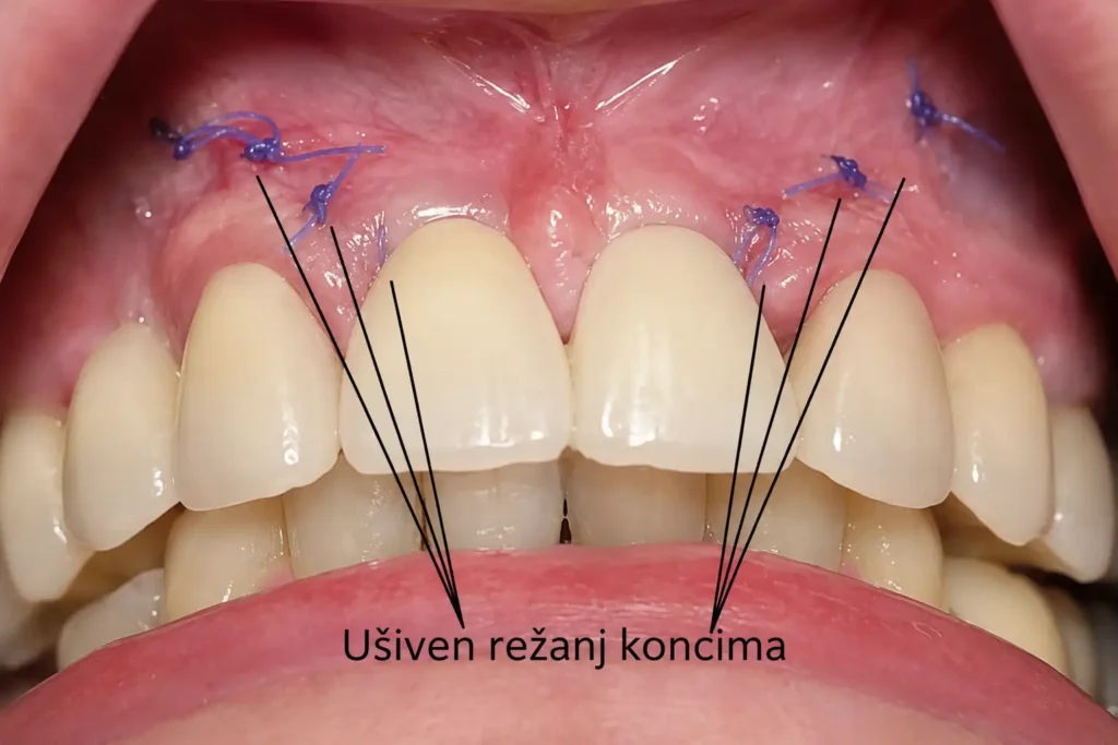 Cirkonske krunice na dva implantata konacan izgled